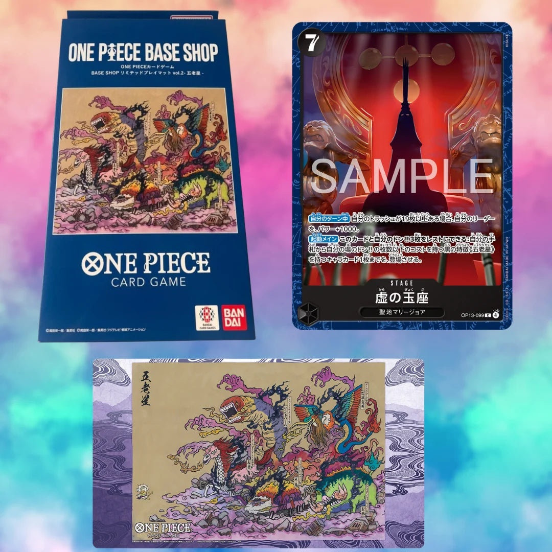 ONE PIECE Card Game – BASE SHOP Limited Playmat Vol. 2: The Five Elders – Japansk
