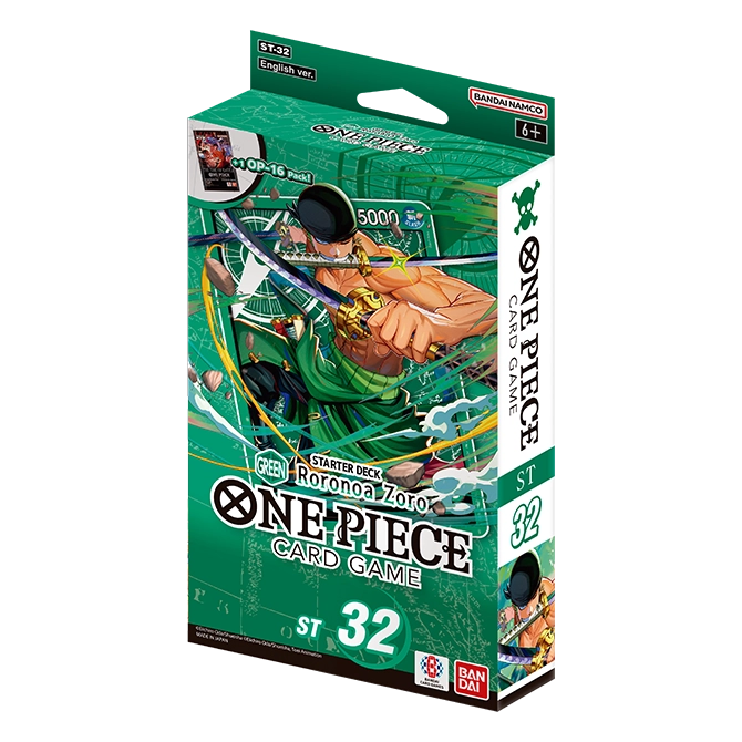One Piece Card Game – Starter Deck ST-32: GREEN Roronoa Zoro
