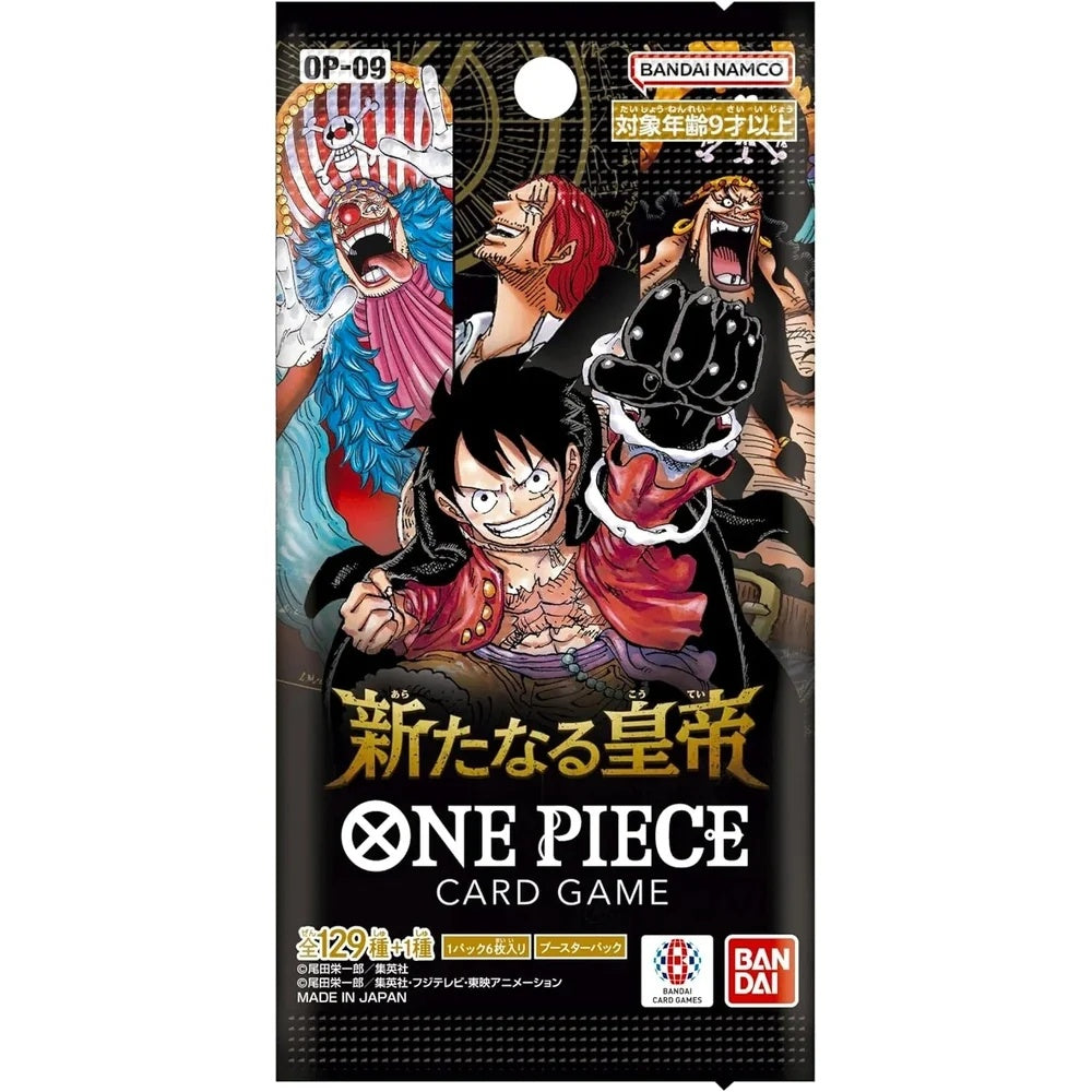 One Piece OP-09 The New Emperor Japansk Booster Pakke